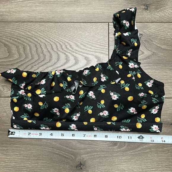 Victoria’s Secret Brazilian Cut‎ Black Lemon Two Piece Bikini Swimsuit Medium - Picture 12 of 14